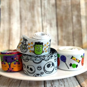 7/8 &quot;&quot;Halloween Ripsband,Kürbisband,Trick or Treat,Halloween Ripsband, Ripsband, Kürbis, Süßes oder Saures.&quot;