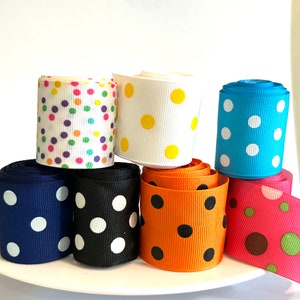 1,5 &quot;gepunktetes Ripsband,Halloween-Band,gepunktetes Band,Haarschleife,Polka Dot,Band,Danksagungsband,Herbst