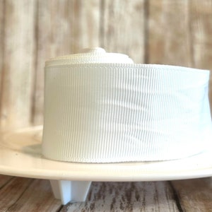 1.5&quot; white grosgrain ribbon,grosgrain ribbon,ribbon,ribbon by the yard,hair bow ribbon,white ribbon,wreath bow,white grosgrain,white bow