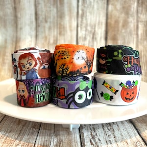 7/8 &quot;&quot;Halloween Ripsband,Kürbisband,Trick or Treat,Halloween Ripsband, Ripsband, Kürbis, Süßes oder Saures.&quot;