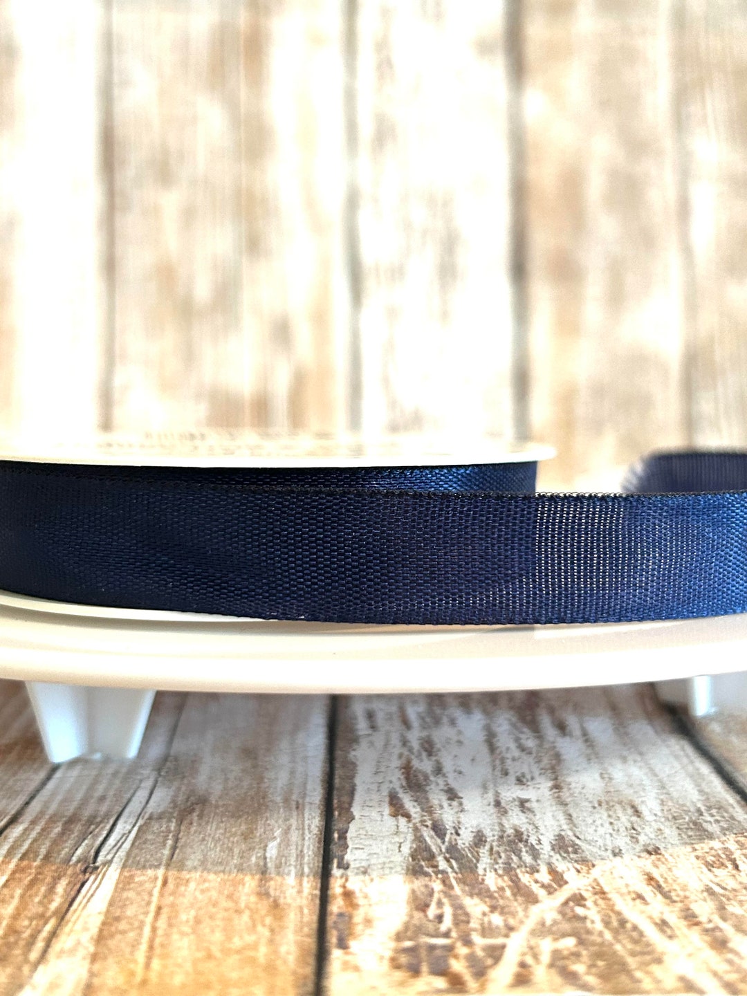 5/8 Navy Blue Satin Ribbon,satin Ribbon,ribbon,ribbon by the Yard,blue