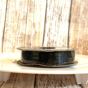 1/4&quot; black satin ribbon,black ribbon,ribbon,satin ribbon,hair bow,black hair bow,ribbon by the yard, halloween ribbon,halloween hair bow