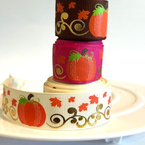 7/8&quot; halloween grosgrain ribbon,halloween ribbon,ribbon,halloween hair bow,hair bow ribbon,candy ribbon,candy hair bow,ribbon by the yard