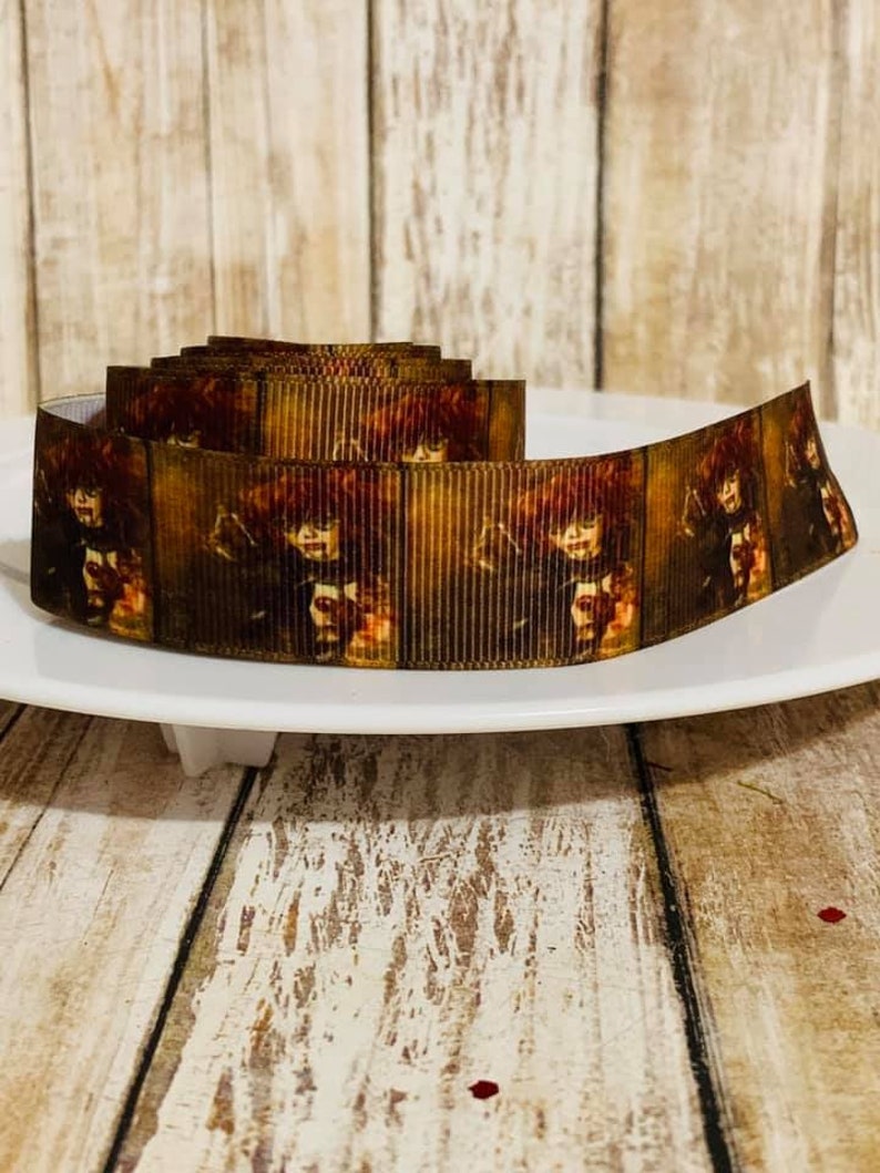 1 brown character ribbonribbongrosgrain ribbonribbon by the yardhair bow ribboncharacter ribbonprinted ribboncraft supplieshair bow