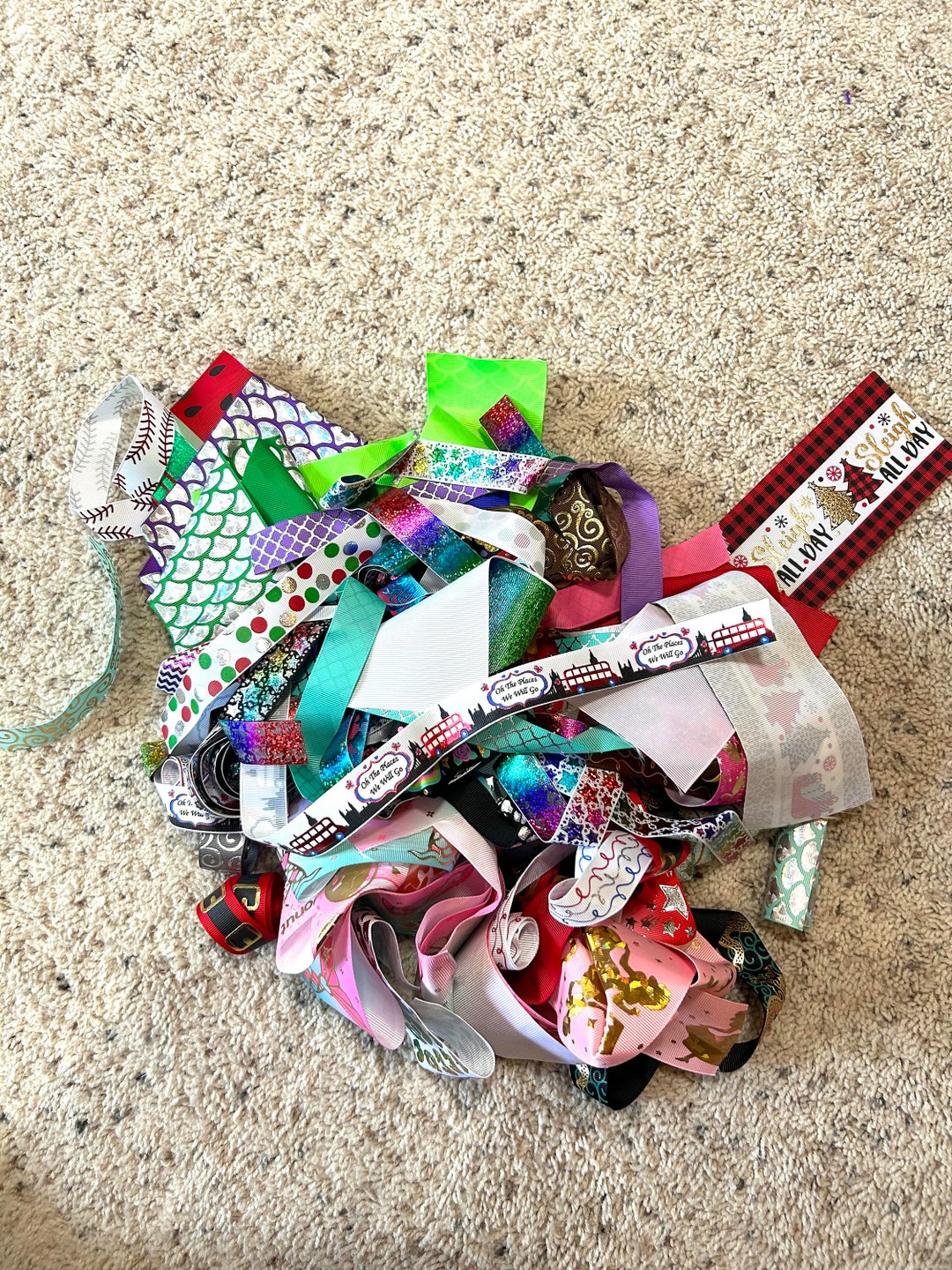 Scrap Ribbon Grab Bag 25 Pieces Choose Theme Scrap Ribbon Grab Bag Many ...