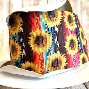 3&quot; floral grosgrain ribbon,grosgrain ribbon,floral ribbon,flower ribbon,aztecribbon,ribbon,spring ribbon,summer ribbon,Pink ribbon,sunflower