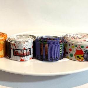 7/8 &quot;&quot;Halloween Ripsband,Kürbisband,Trick or Treat,Halloween Ripsband, Ripsband, Kürbis, Süßes oder Saures.&quot;
