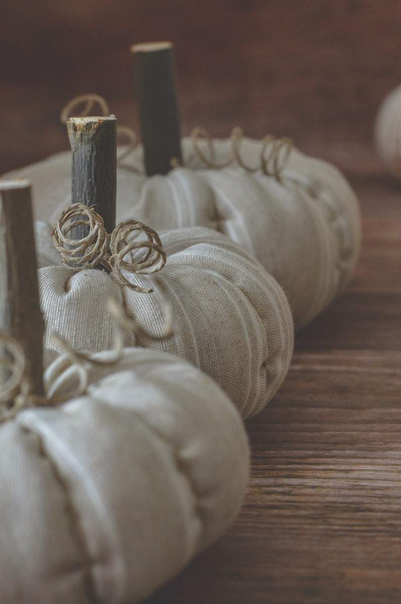 fabric pumpkins farmhouse pumpkins fall decor Farmhouse pumpkin Halloween decor autumn decororation fall table decor