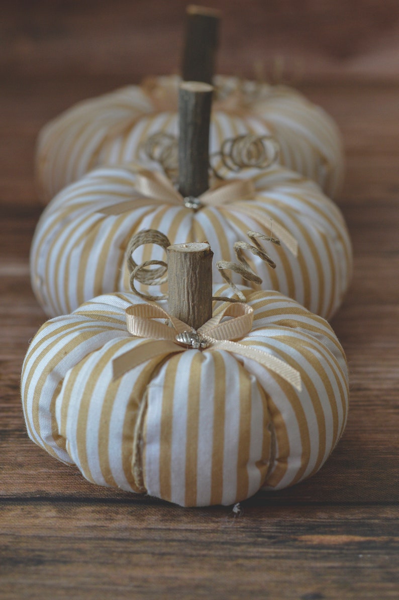 fall decor Farmhouse pumpkin fall table decor autumn decororation fabric pumpkins farmhouse pumpkins Halloween decor