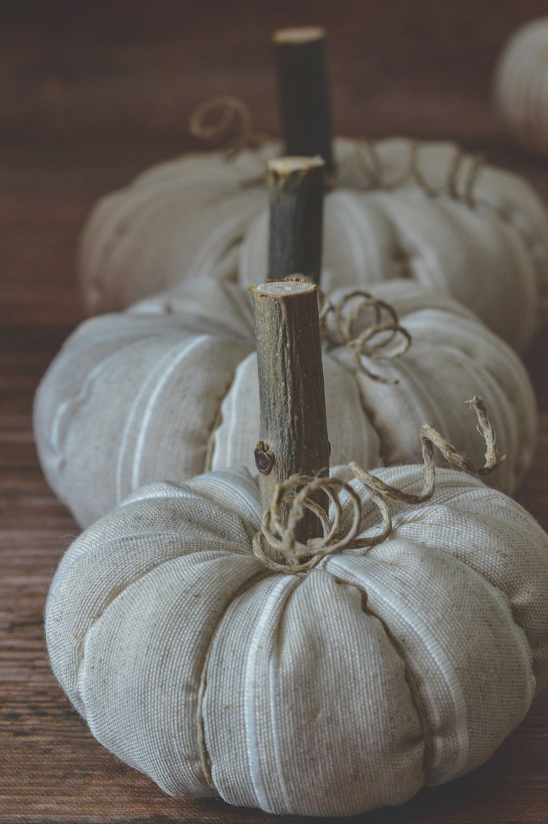 fabric pumpkins farmhouse pumpkins fall decor Farmhouse pumpkin Halloween decor autumn decororation fall table decor