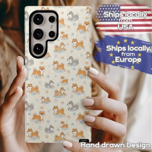 Niedliche Shiba Inu Handyhülle Verspielter Hund Design Geschenk für Tierliebhaber Hundeeltern und Welpen Fans Spaß und Schutzhülle