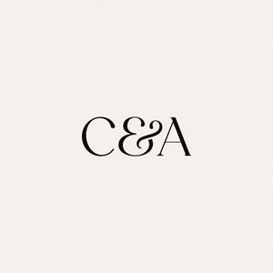 Monograma de logotipo de casamento com e comercial – Design personalizado de 2 letras, minimalista e elegante, download digital para convites e branding 6