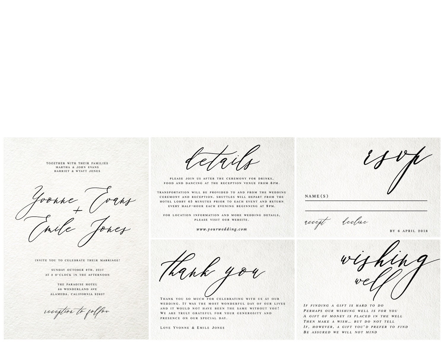 Editable Wedding Invitation Suite Printable Wedding Kit Etsy Australia