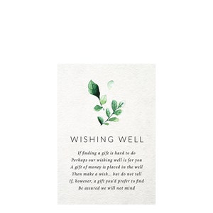 Editable Wishing Well Card Template, Wishing Well Printable, Wishing ...