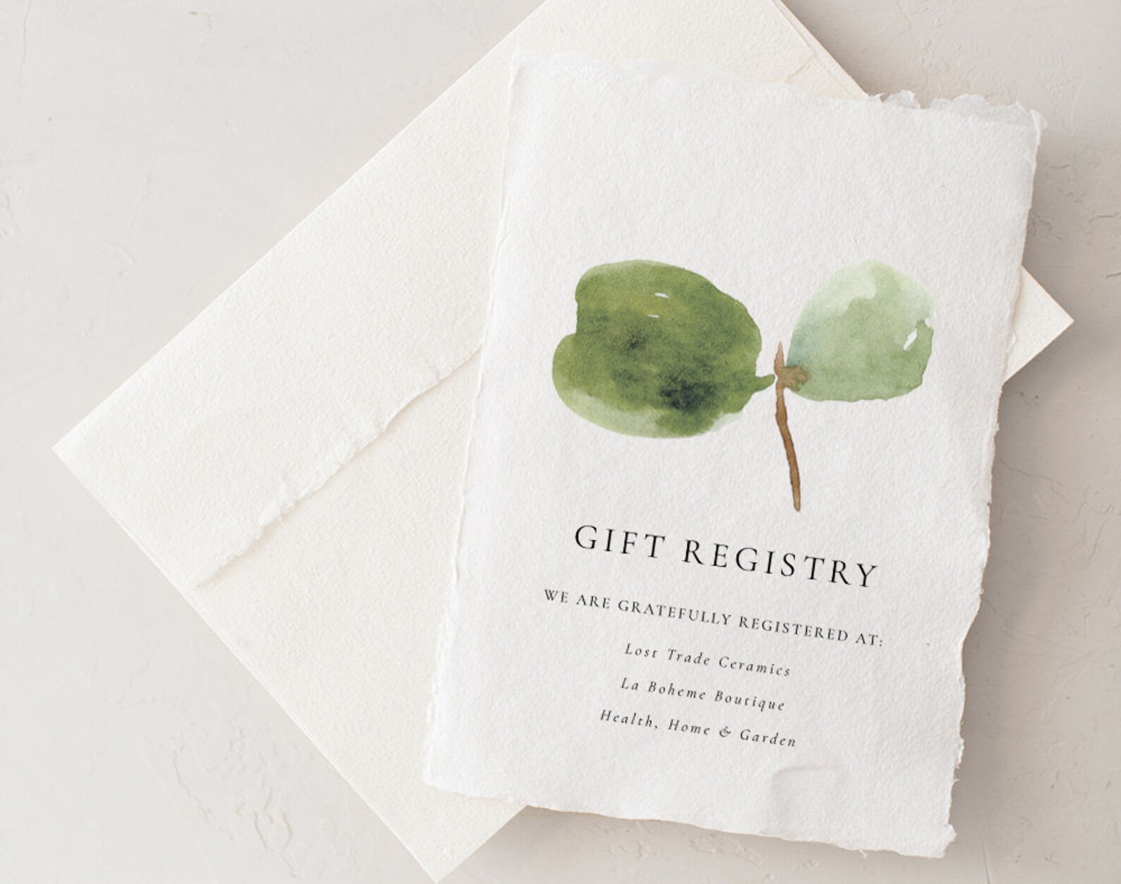 Gift Registry Template, Templett Wedding, Wedding Templates, Watercolor ...