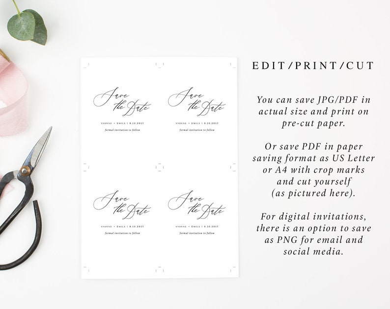 Complete Wedding Suite, Wedding Set Templates, Botanical Line Art ...