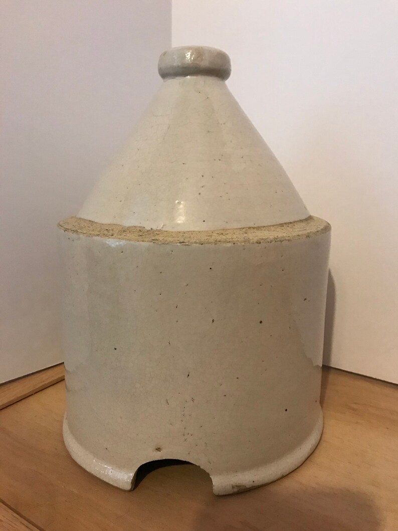 Stoneware Vintage Antique Chicken Feeder Waterer Crock Etsy