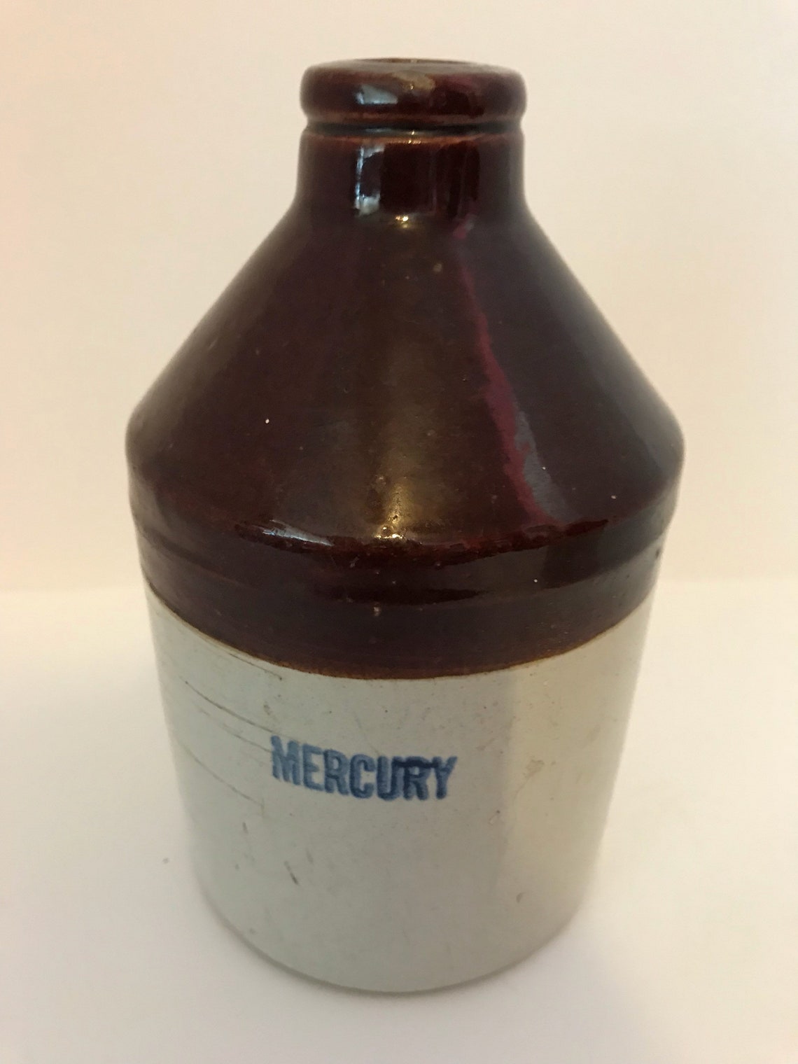 Lot of 2 Stoneware Crock / Jug Marked Mercury Etsy