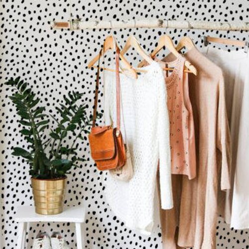 Dalmatian Spots Wallpaper Dots Wallpaper Dots Wallmural | Etsy