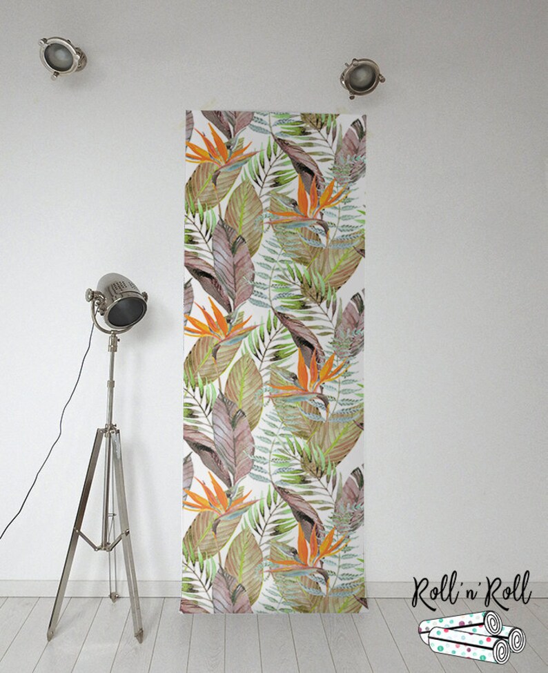 Bird of paradise floral Tropical mural Removable wallpaper Self adhesive decor Bird of paradise floral Tropical mural Removable wallpaper Self adhesive decor
