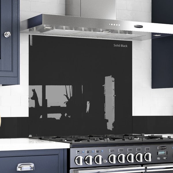 Tempered Glass Backsplash Behind Stove Etsy