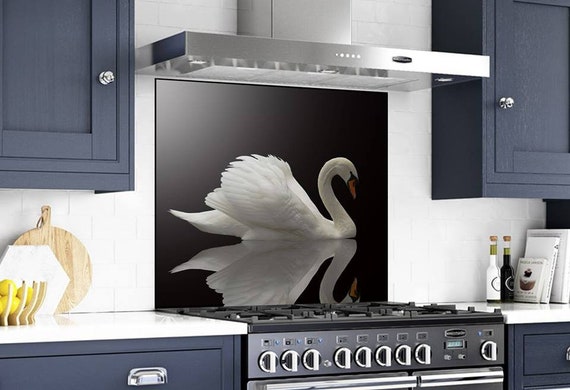 Stove Backsplash Behind Range Decor Solid Glass Backsplash Etsy