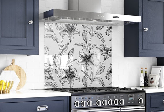 floral back splash