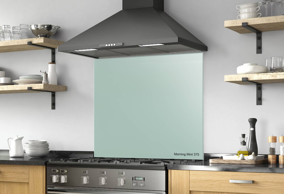 Behind the Stove Backsplash, Tempered Glass, DIY, Solid Glass