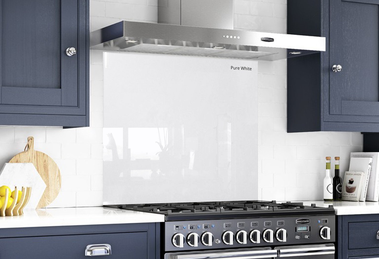 Behind the Stove Backsplash Tempered Glass DIY Solid Glass Etsy