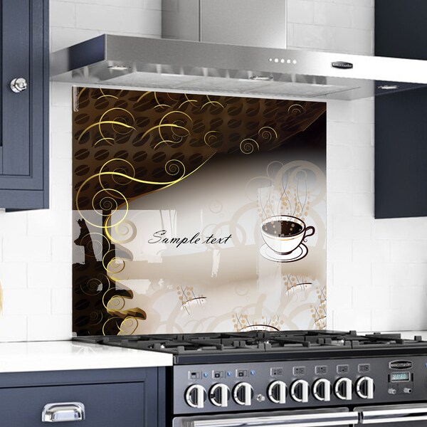 Tempered Glass Backsplash Behind Stove Etsy