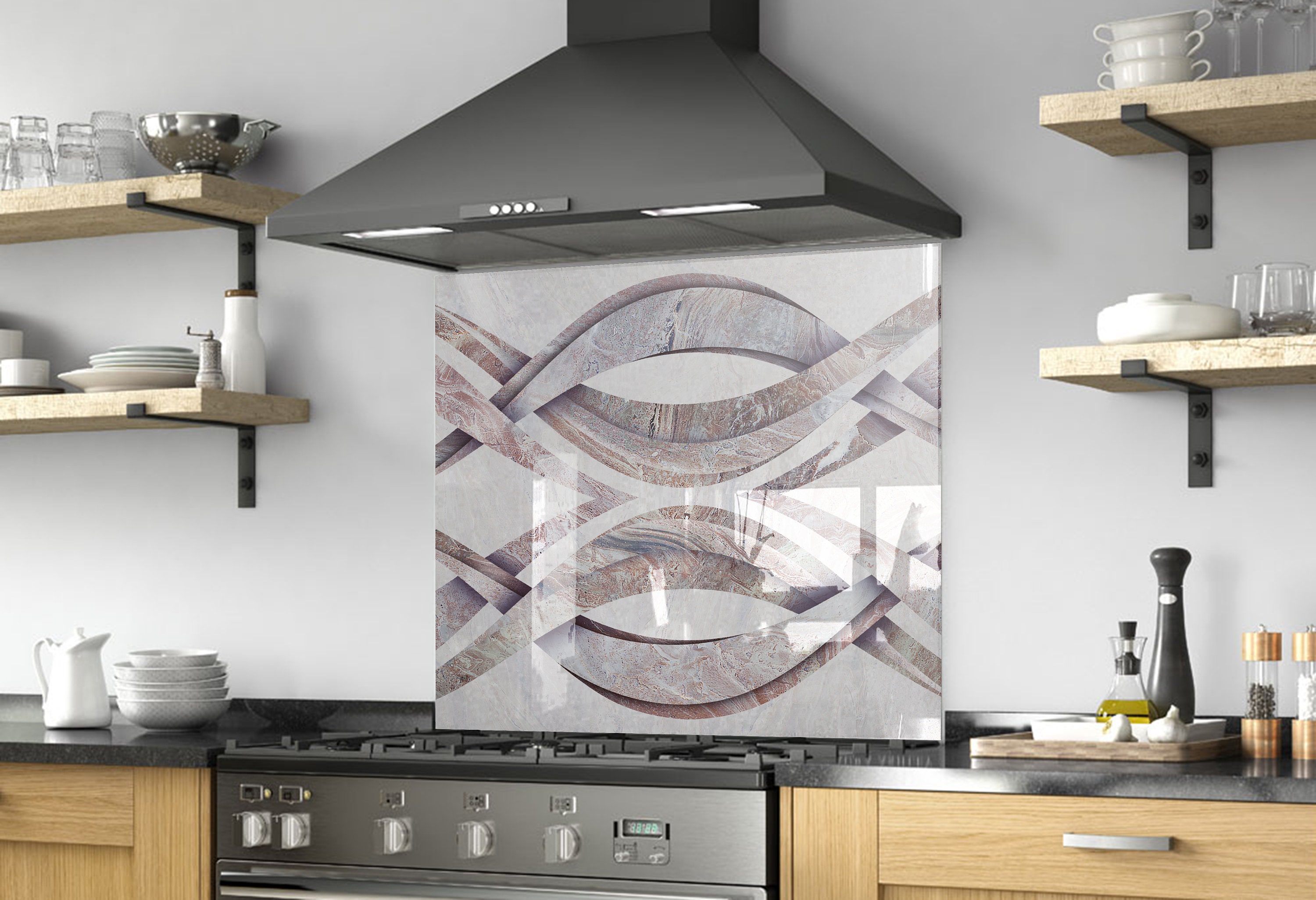 protección contra salpicaduras Plano posterior de cocina "imagen de muro en cocina" dekoglas de vidrio V tamaños protección contra salpicaduras Plano posterior de cocina "imagen de muro en cocina" dekoglas de vidrio V tamaños