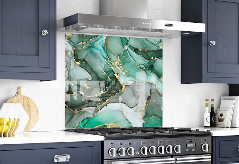 Fluid Art Lucite Solid Glass Backsplash DIY Backsplash Etsy