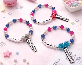 Personalisiertes Klavier Armband für Kinder – Klavier Bettelarmband – Geschenk für Klavierliebhaber – Musik Studenten Geschenk – Klavier Schmuck – DIY Armband Kit