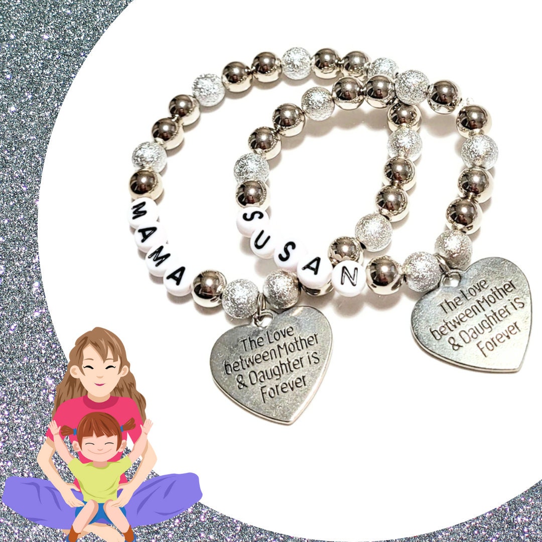 2 Braccialetti Mamma E Figlia: "Ti Ho Sempre Con Me" - Gioiello Ispirazionale In Acciaio Inox, Regalo Emozionante Per Compleanno O Festa Della Mamma