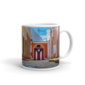 Puerto Rico Flagge Geheimnisse der alten San Juan Foto-Becher