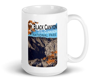 Black Canyon of the Gunnison National Park White glossy mug