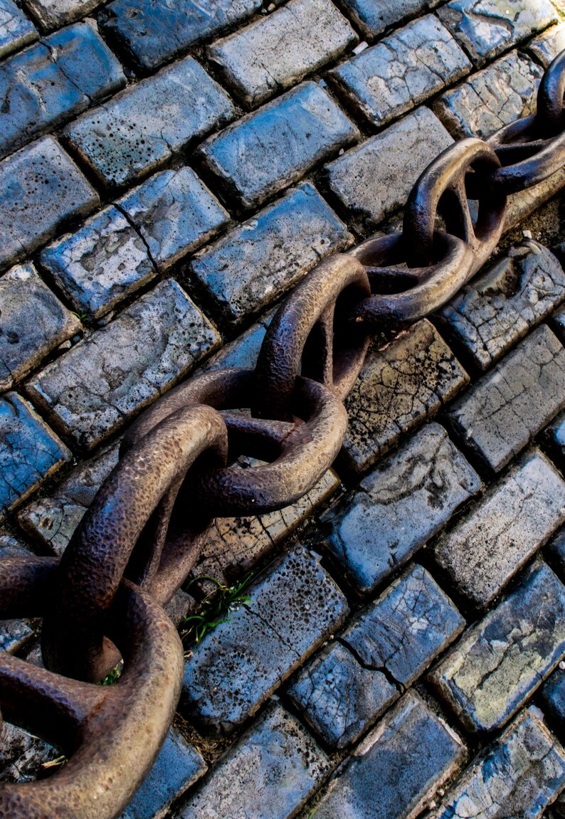 Old San Juan Memories photo prints Calle del Cristo Chains