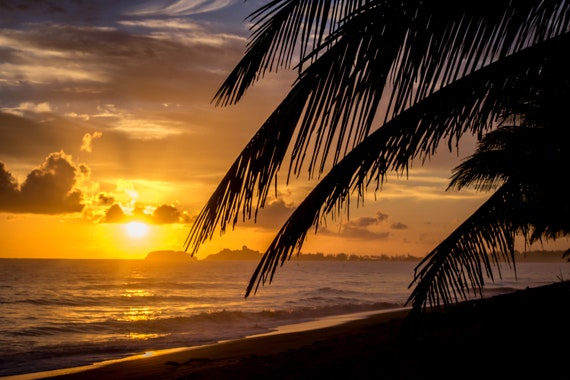 Dorado Puerto Rico Sunrise On The Beach Photo Prints Etsy