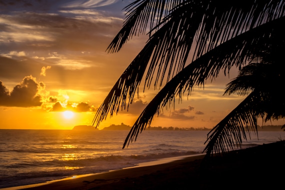 Dorado Puerto Rico Sunrise On The Beach Photo Prints Etsy