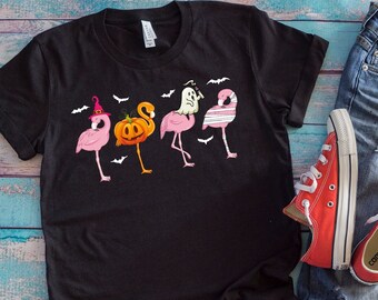 Halloween Flamingo Shirt | Happy Flamingoween | Scary Flamingo Witch Costume