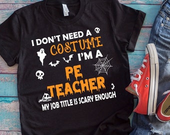 This Is My Scary Teacher Costume: Hawaiian Shirt, Halloween Shirt For  Teachers, Unique Gift Idea.