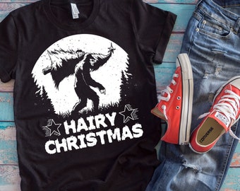 Christmas Yeti Shirt | Hairy Christmas | Xmas Bigfoot Lover Gift