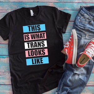 トランスジェンダー プライド シャツ | これがトランスジェンダーの姿 | おもしろい LGBTQ 味方シャツ