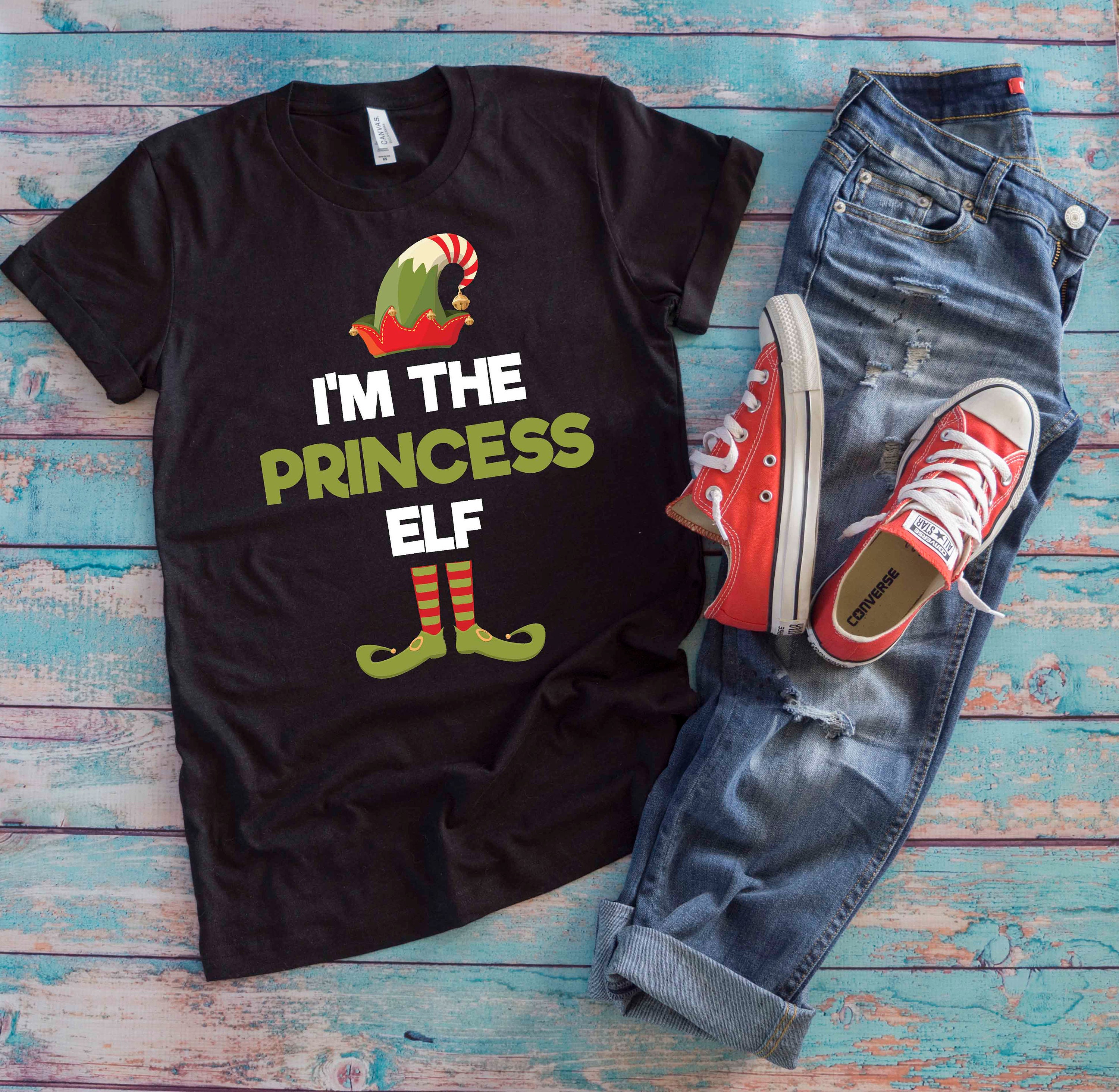 I'm The Princess Elf Matching Family Group Christmas Xmas T-Shirt I'm The Princess Elf Matching Family Group Christmas Xmas T-Shirt