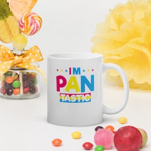 Pan Pride Mug | I'm Pan-tastic | Pansexual Flag LGBTQ Ally Mug Pride Month Gift