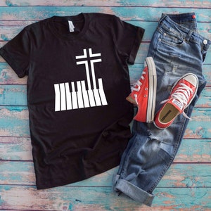 Piano Lover Shirt | Christian Faith Pianist Religious Person Gift