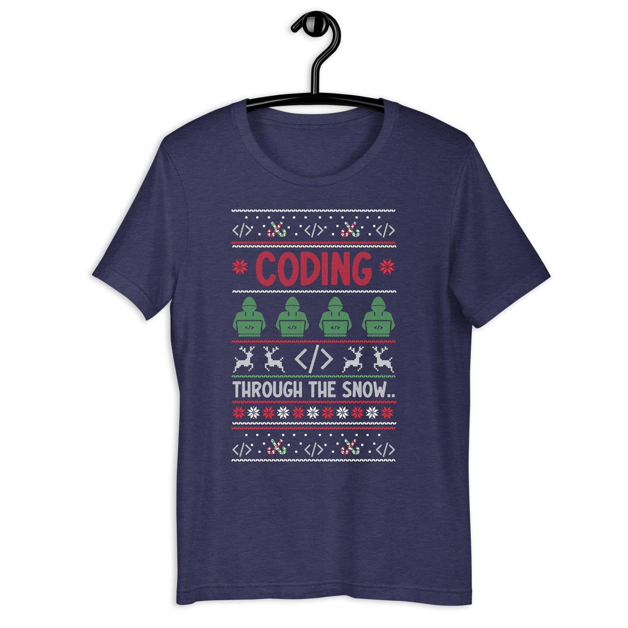 Christmas Programmer Shirt | Coding Through the Snow | Xmas Computer ...