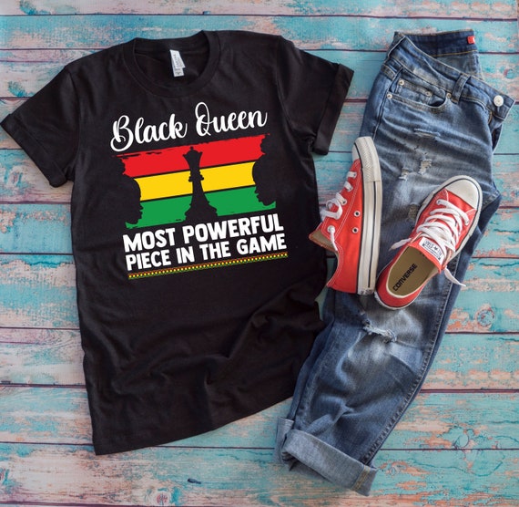 Chess Black Queen The Most Powerful Piece in the Game Shirt