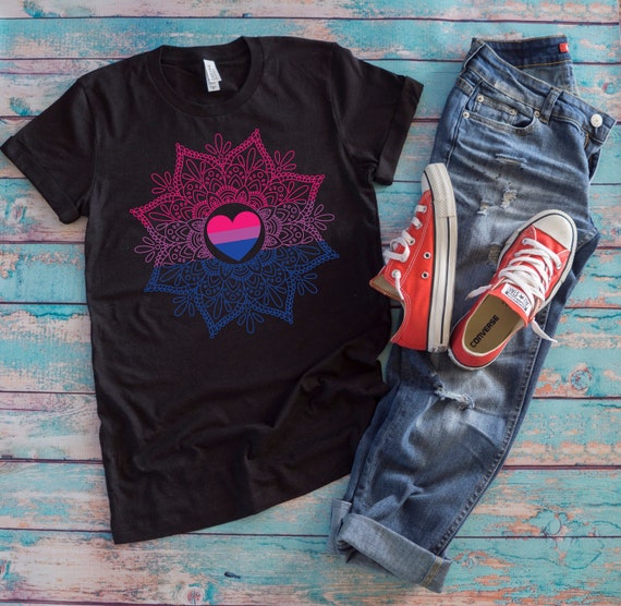 Bisexual Heartbeat Shirt, Cute Lgbtq Pride Month Gift Bisexual Heartbeat Shirt, Cute Lgbtq Pride Month Gift