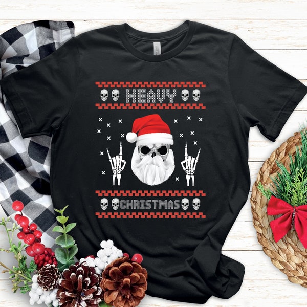 Heavy Metal Christmas Sweater Etsy
